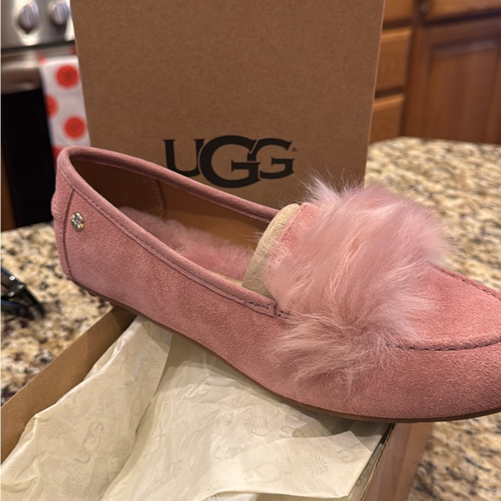 New in Box 
Ugg Kaley Wisp Pink Slippers
Size 8